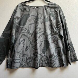 Ischiko  by OSKA Rufisque printed long sleeve blouse Sz M 22” PTP